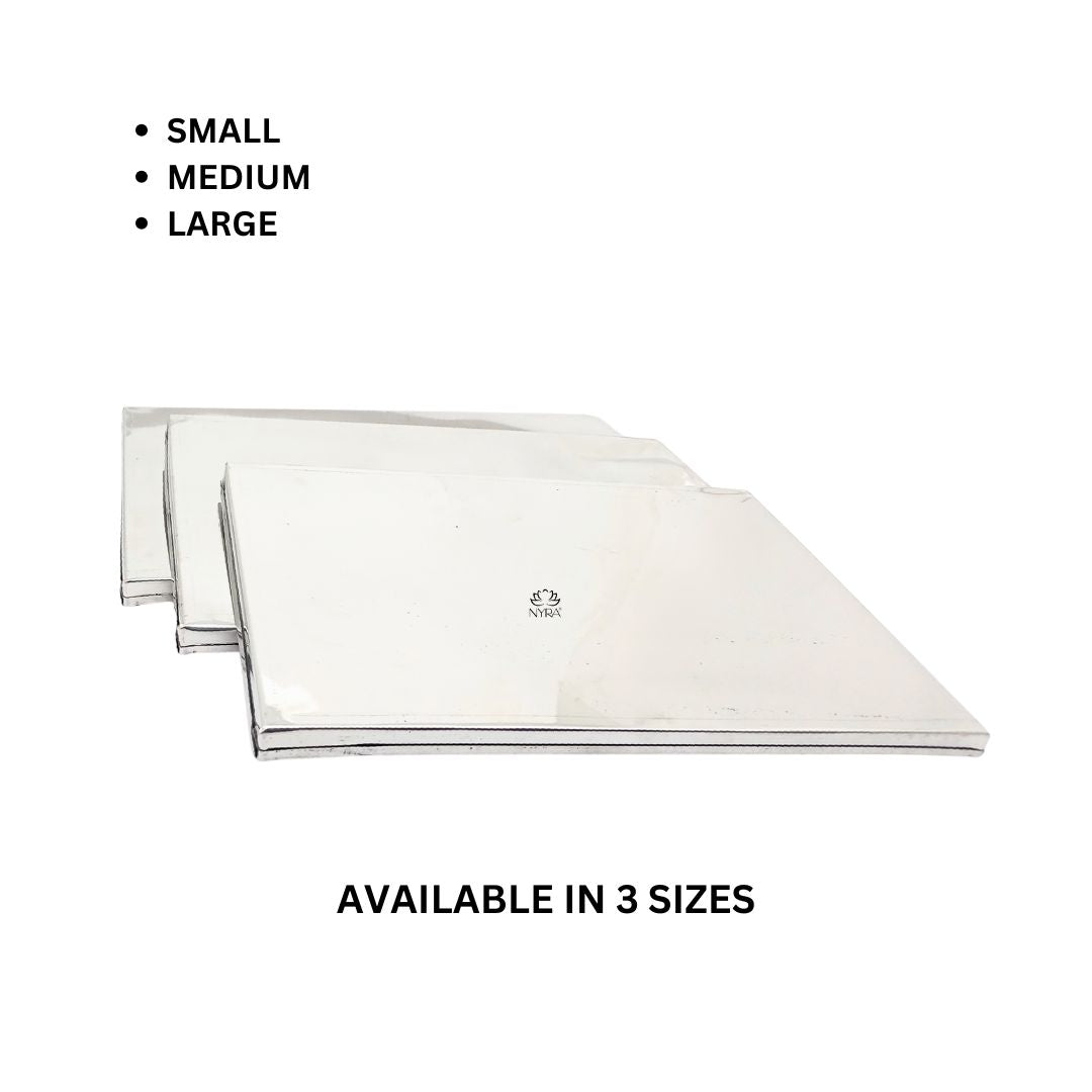 Available sizes of Stainless Steel Storing & Serving Tray for Sweet & Snacks