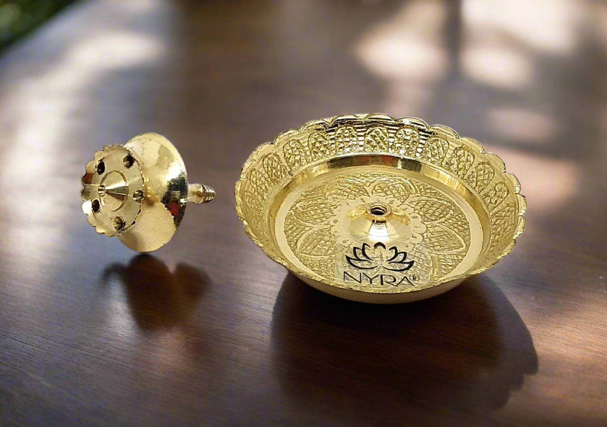 Brass Agarbatti/Incense Stand | Peetal Agarbatti Stick Holder for Pooja