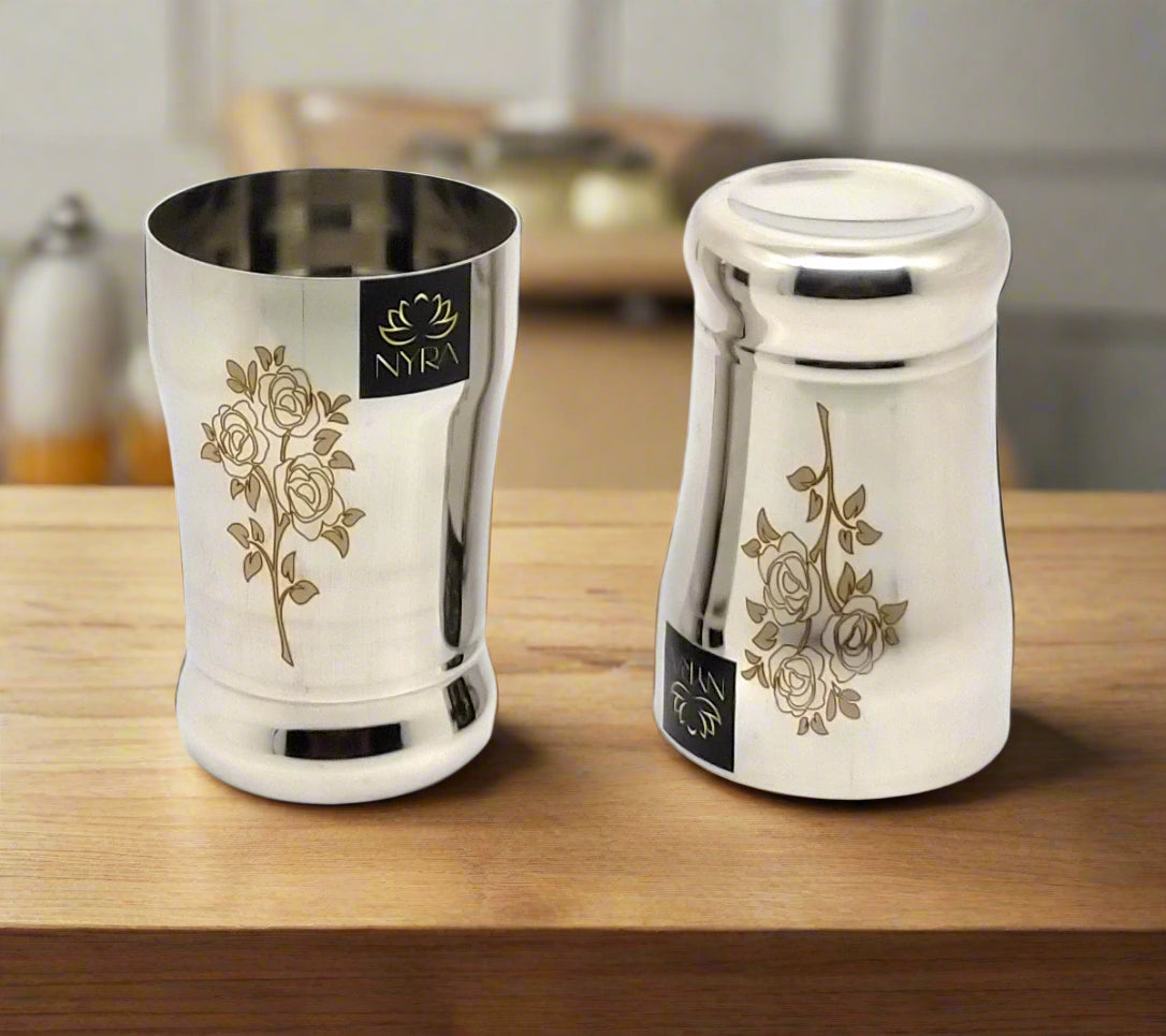 Stainless Steel Glass /Tumbler for Water 400 ML each