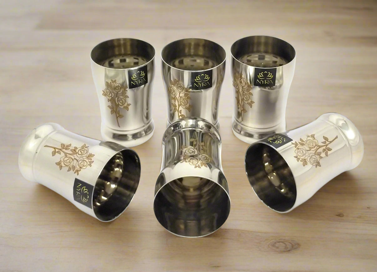Stainless Steel Glass /Tumbler for Water 400 ML each