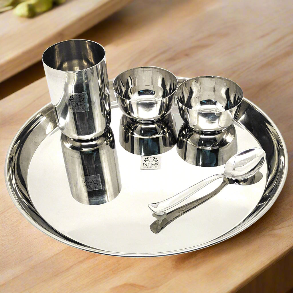 Crockery Square Steel Dinner Plates Square Steel Thali Sumeet