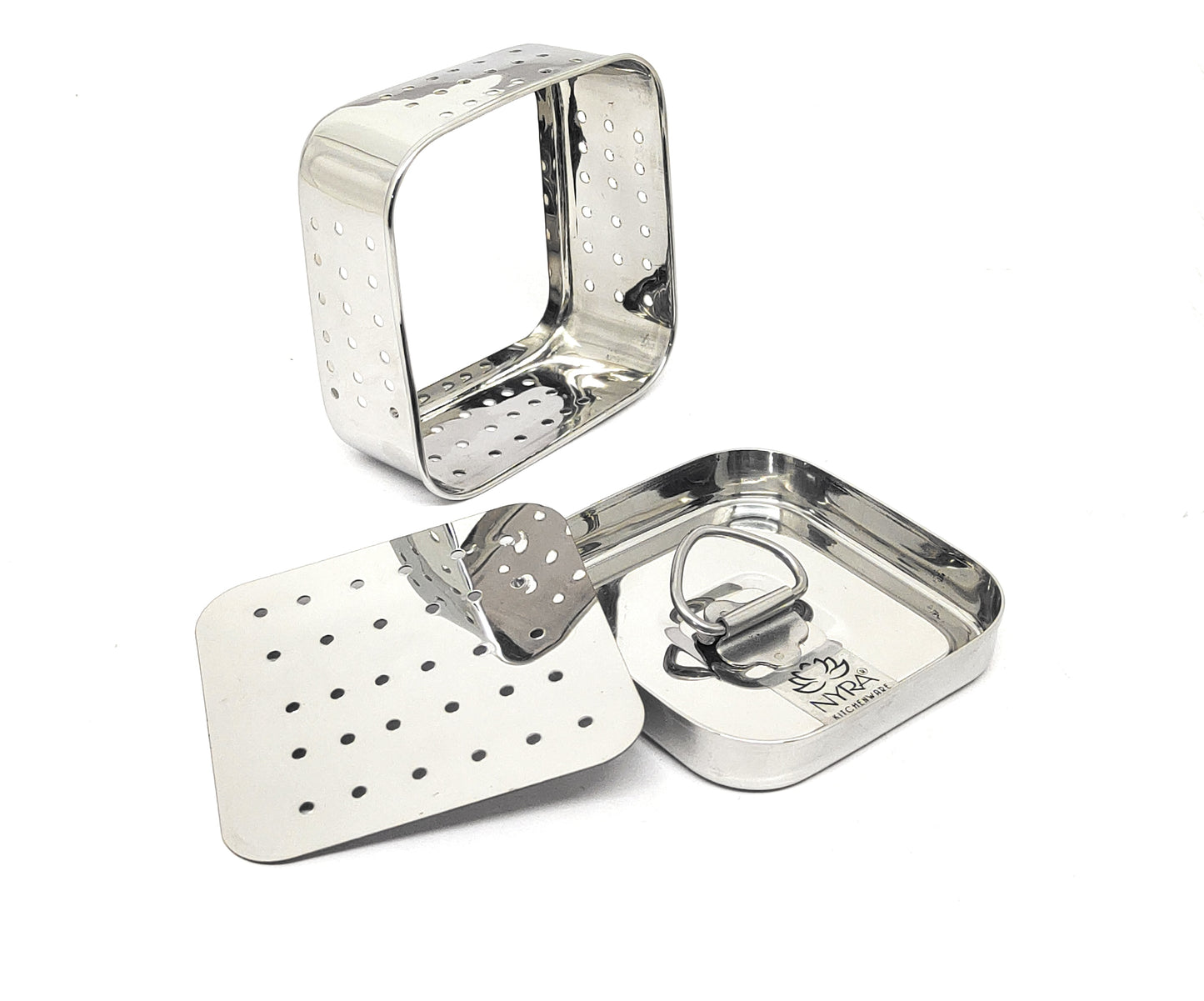 Premium Stainless Steel-square Paneer Maker | Mould & Strainer with Top Press Lid for Homemade Paneer
