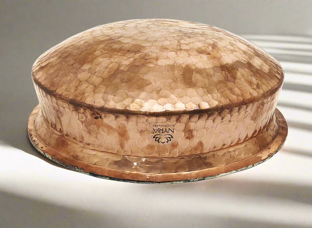 base view of copper pot