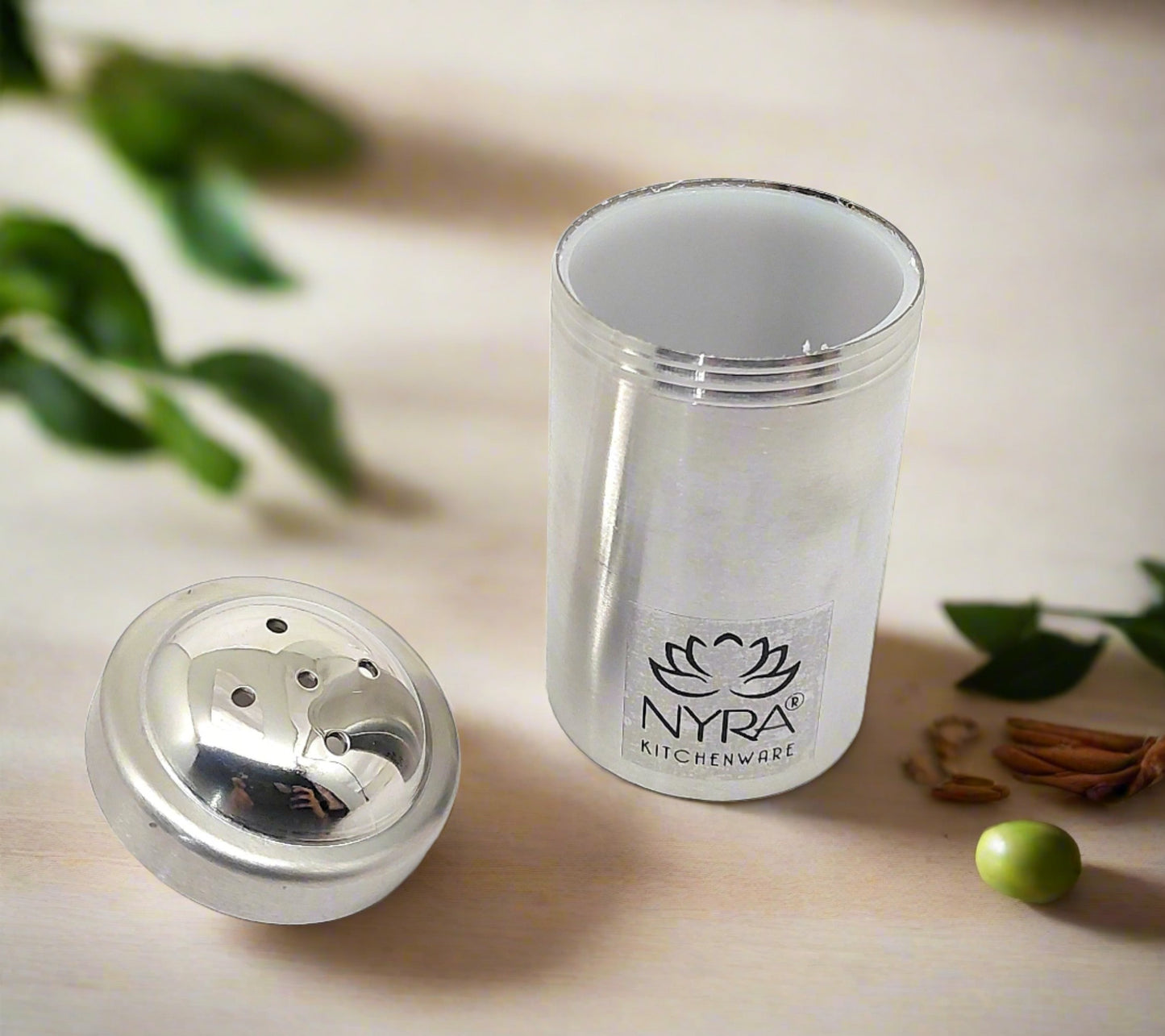 Stainless Steel Salt Pepper Sprinkler with Napkin Holder