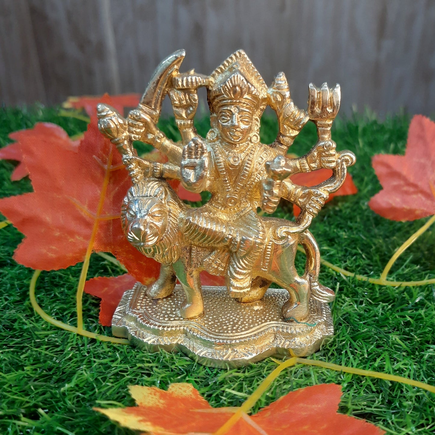 Brass Goddess Durga Maa Idol | Peetal Durga/Ambe Maa Statue