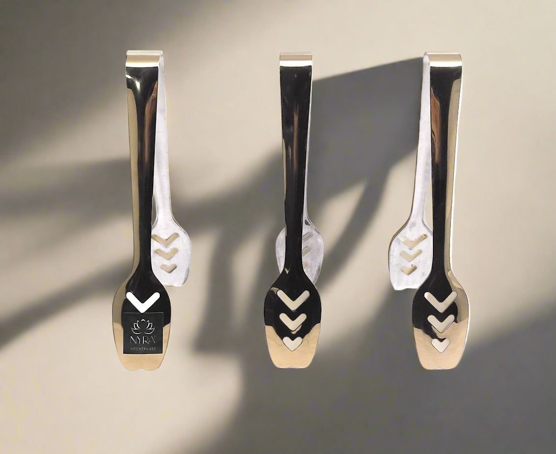 Stainless Steel Serving Tongs/Chimta - Multi-Purpose Kitchen Tool Set