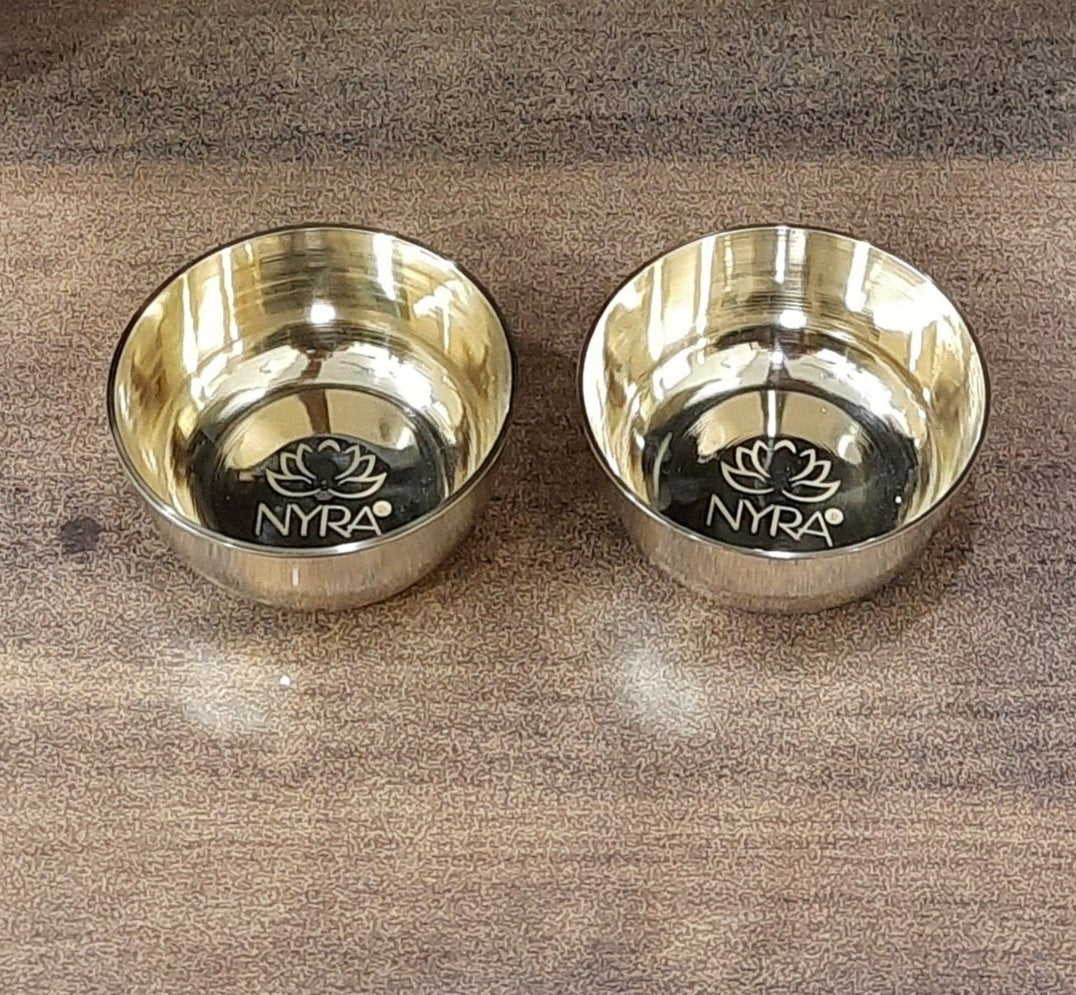 Two Premium Bronze Katori