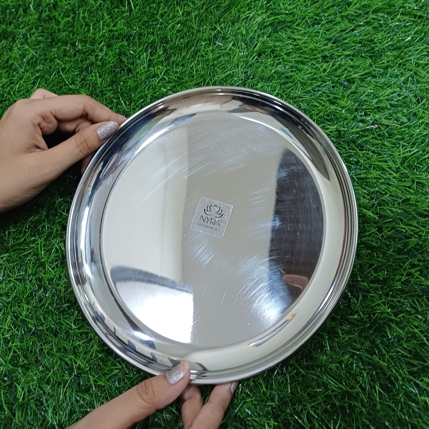Stainless Steel Plates Set - Heavy Gauge Quarter Plates