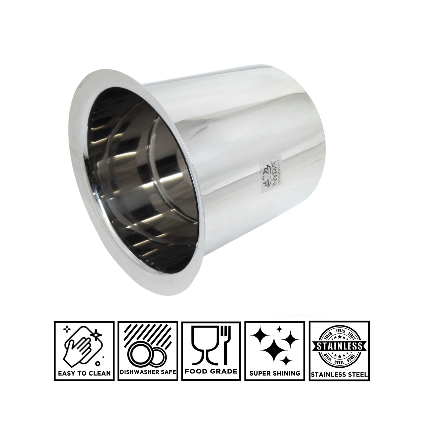 Stainless Steel Deep Water Gunj/Milk Pot/Tope/Bhagona