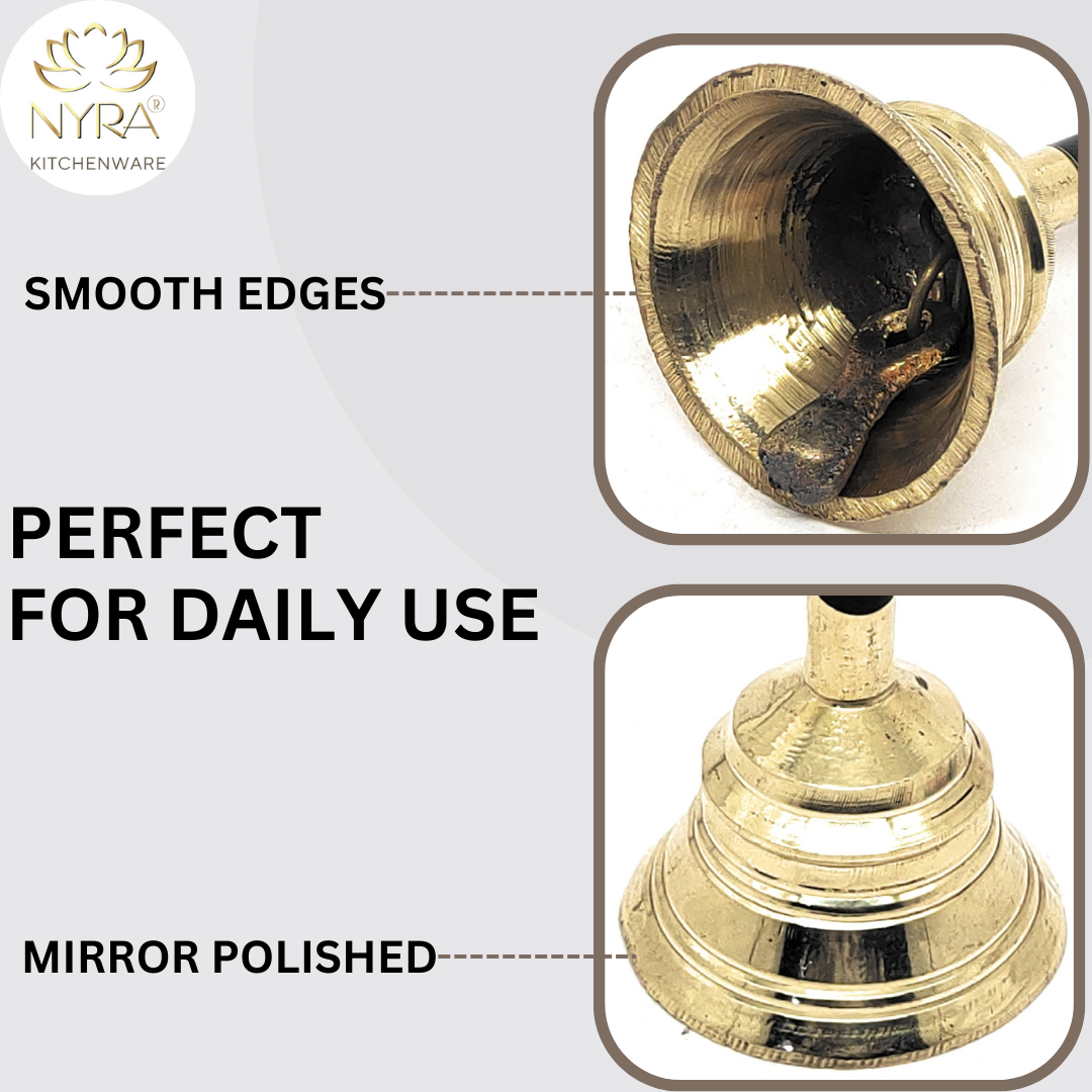 Pure Brass/Peetal Ghanti - Garuda Pooja Prayer Bell