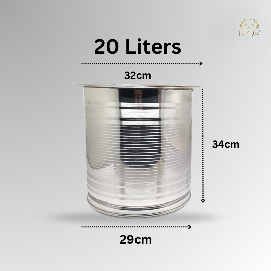Stainless Steel Atta Storage Container/Box/Drum/Pawali with Airtight Lid