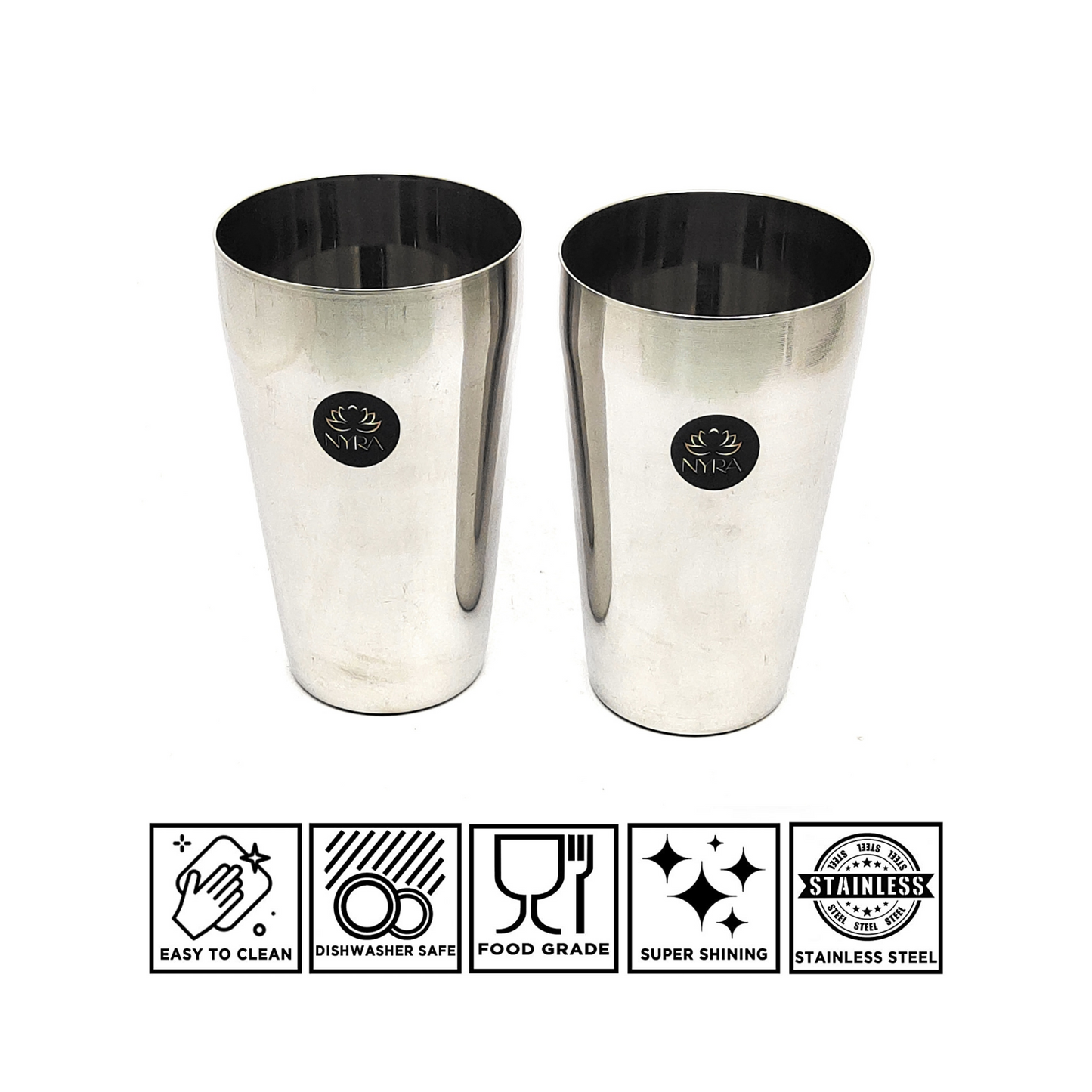 Stainless Steel Premium Lassi Glass - Multipurpose Drinkware Set