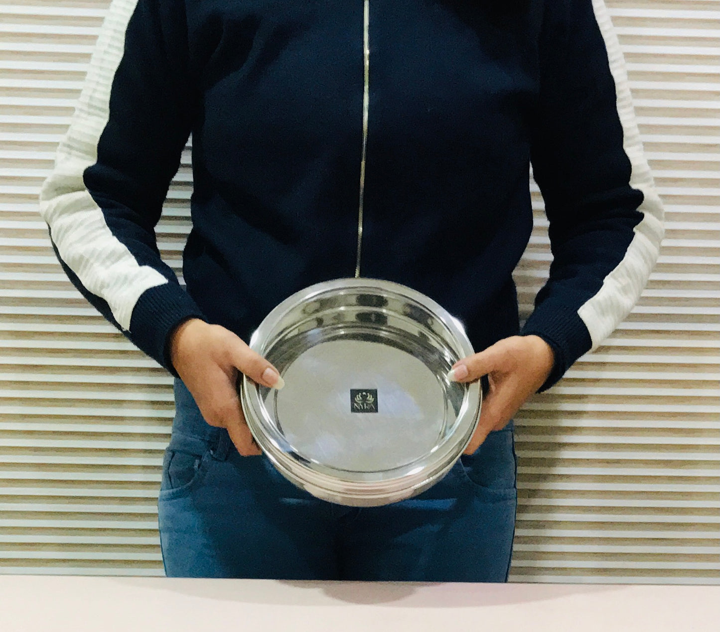 Stainless Steel Storage-Box with See Through Lid | Glossy Finish - Multipurpose Storage Container