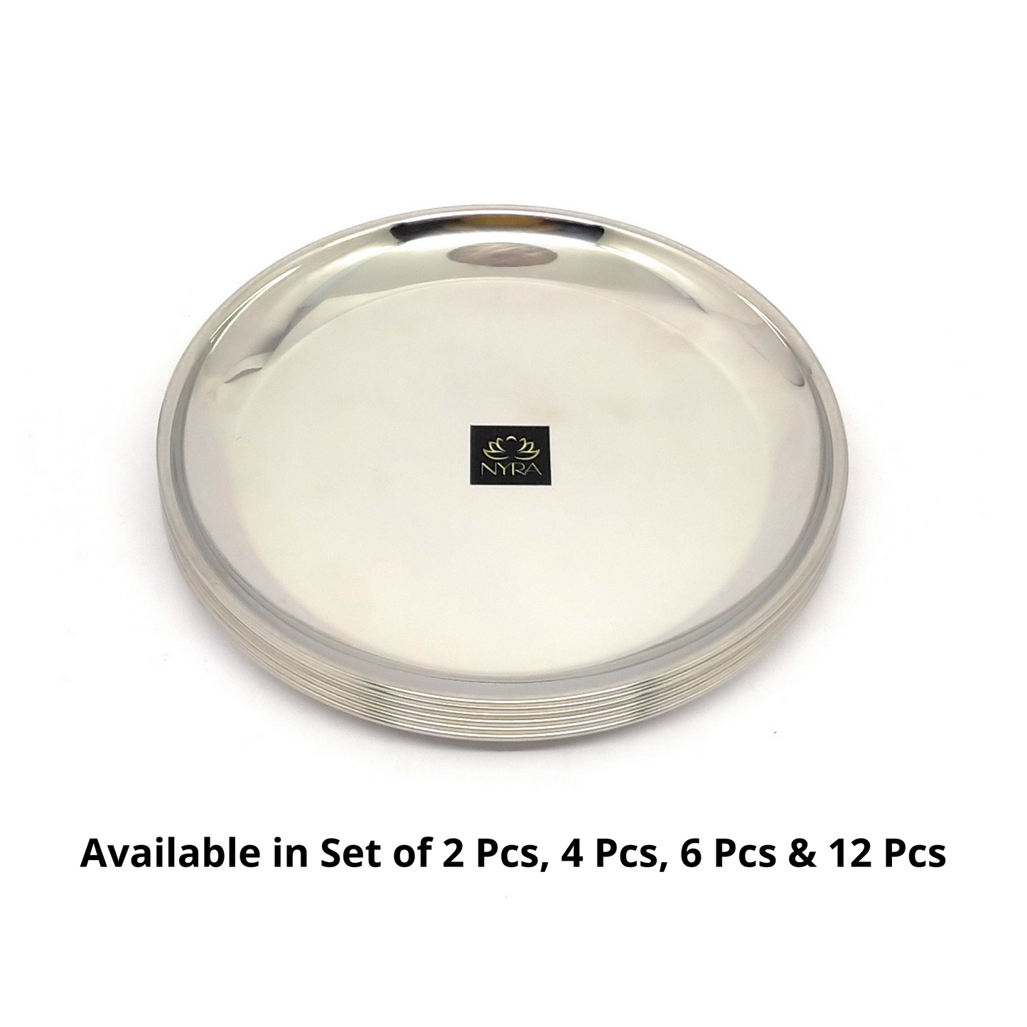 Stainless Steel Plates Set - Heavy Gauge Quarter Plates