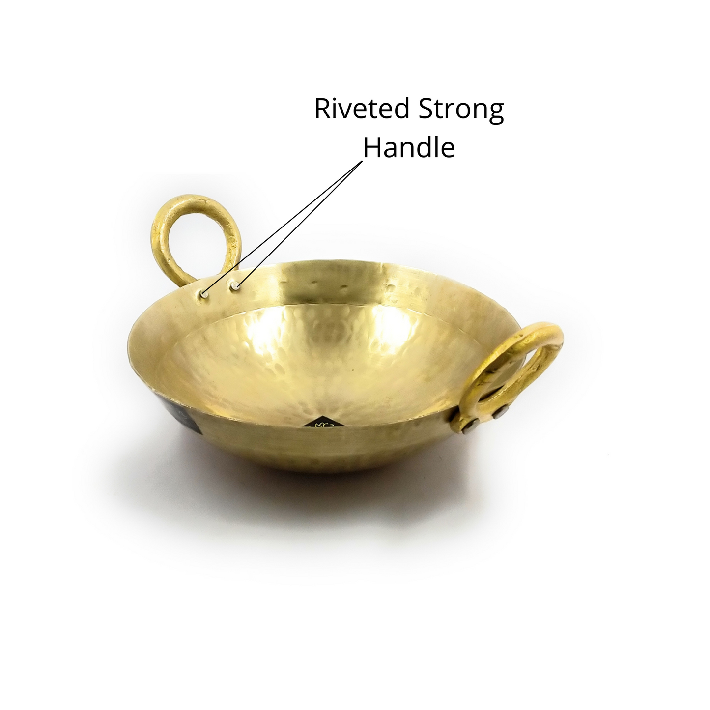Traditional Brass Hammered Kadhai/Wok | Handmade Peetal Mathar Karahi