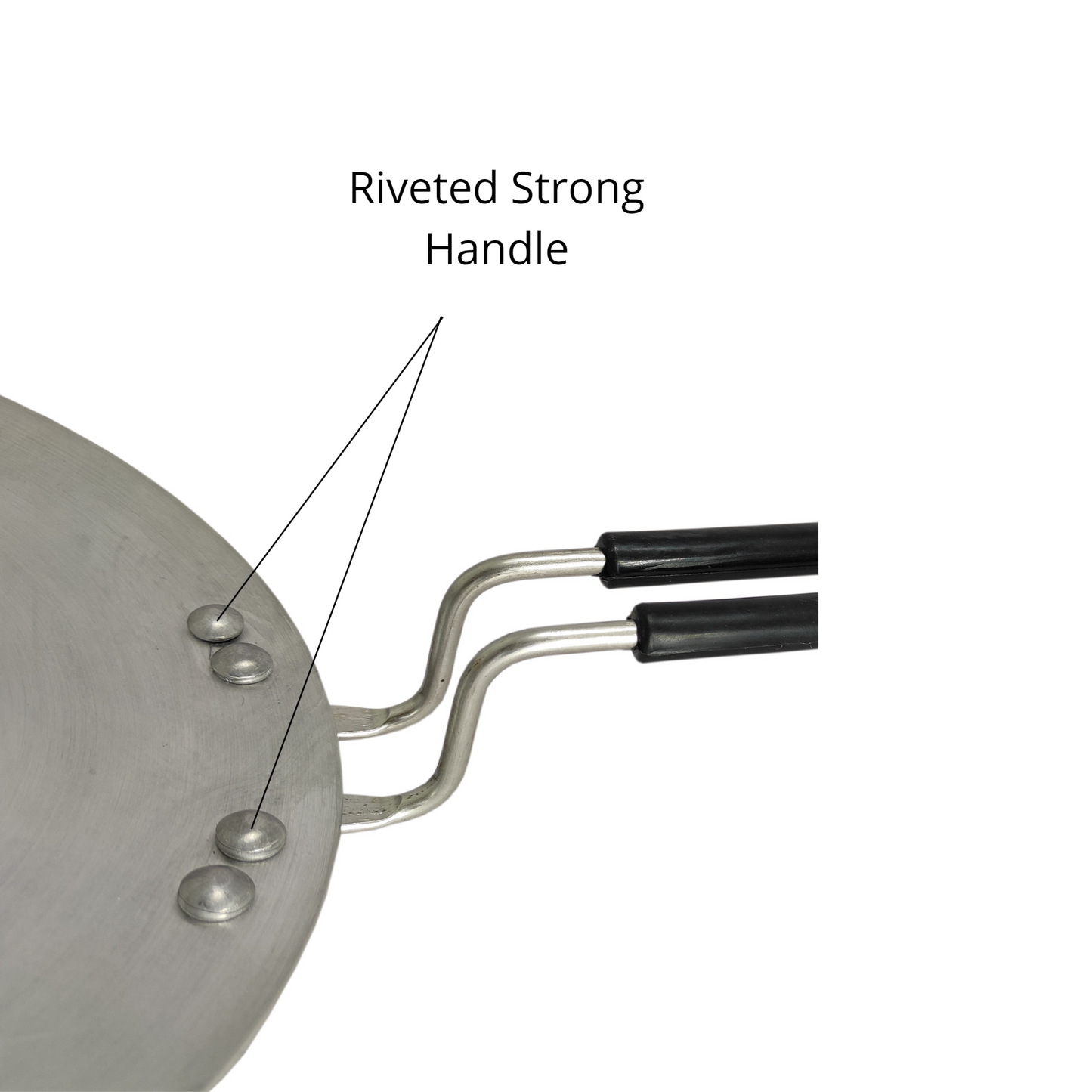aluminium tawa with reveted strong handle