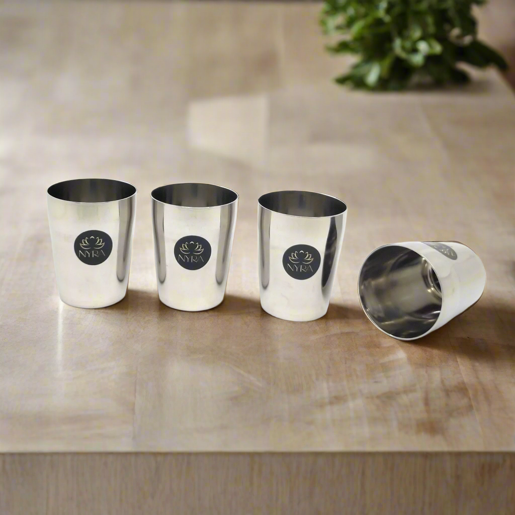 Stainless Steel Baby Glass Set - Durable Drinkware/Tumbler Set
