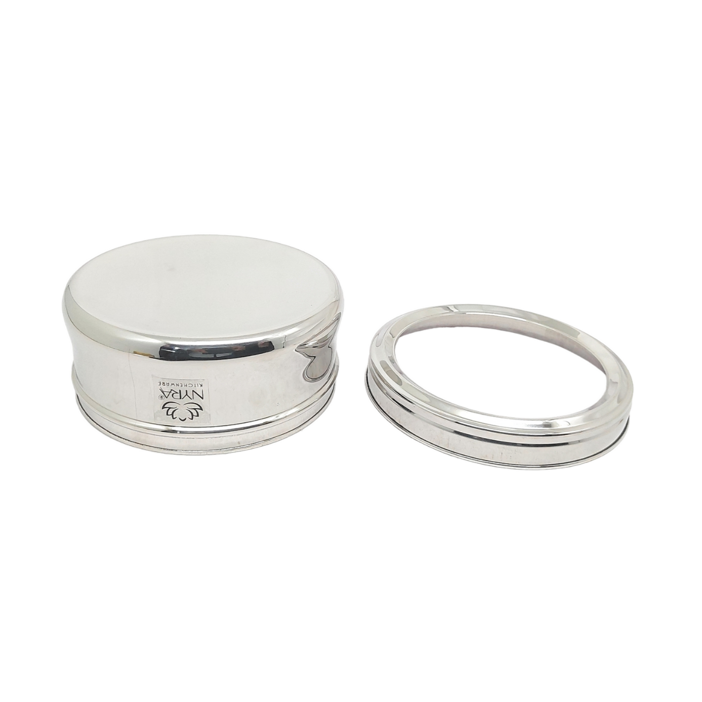 Stainless Steel Belly-shaped Box/Container with See-through Lid