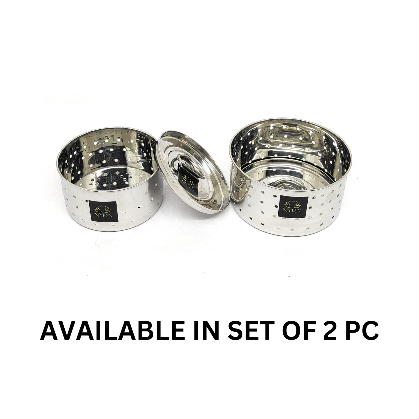 Available in set of 2 pcs Stainless Steel Round Cheese/Paneer Mould/Maker