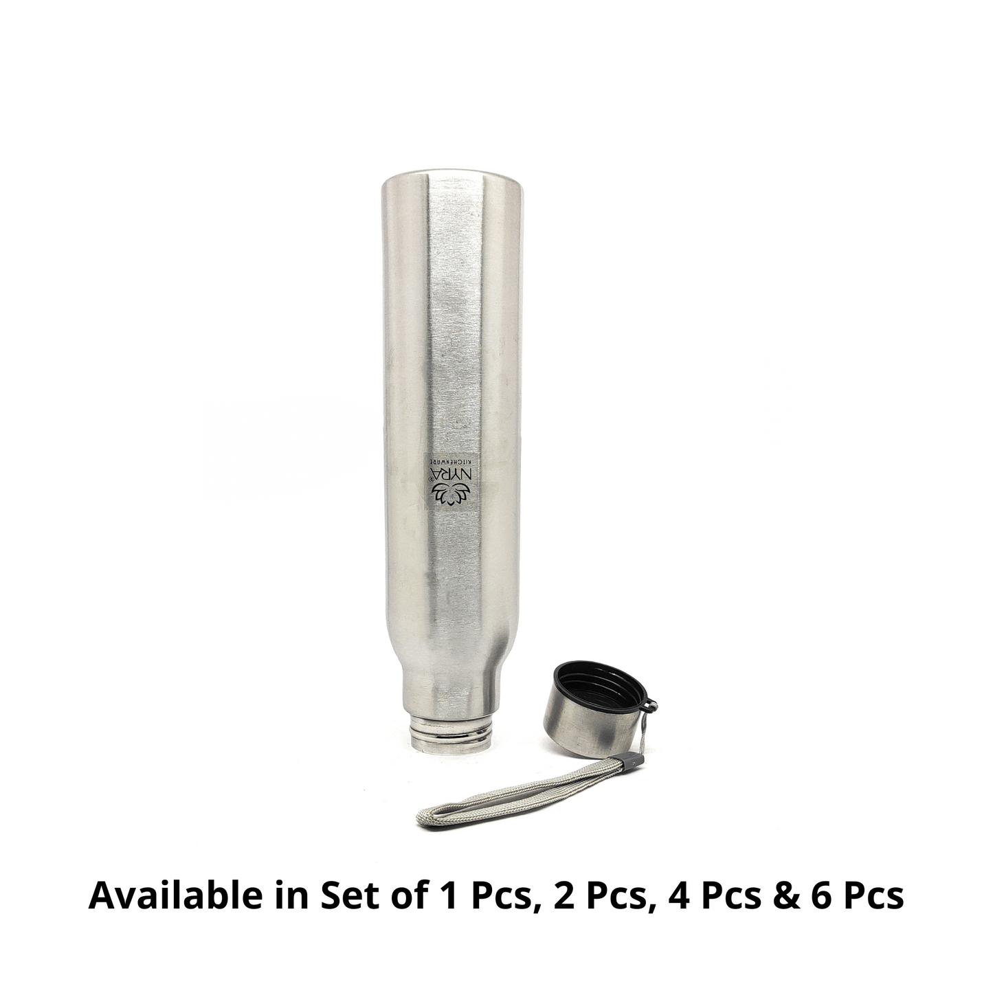 Stainless Steel Single-Walled Water Bottle with a String