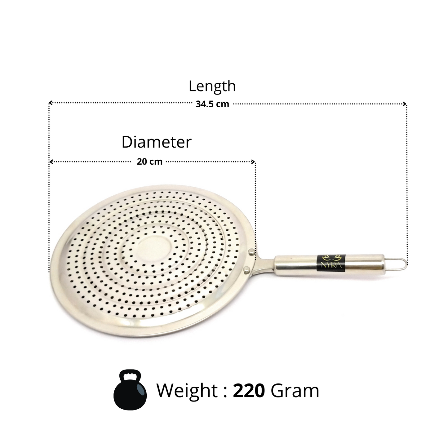 Stainless Steel Multi-Purpose Roaster Plate | Chapatti & Toast Grill | Gas Stove Barbeque Pan