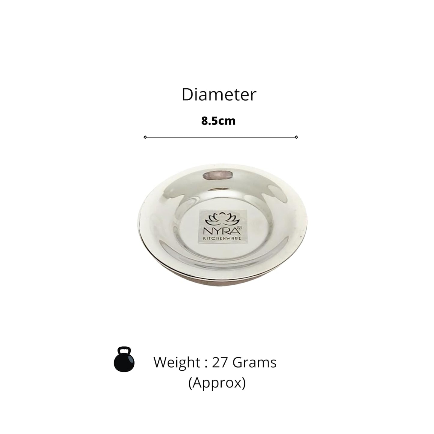 Stainless Steel Cover Plate Set for Glass