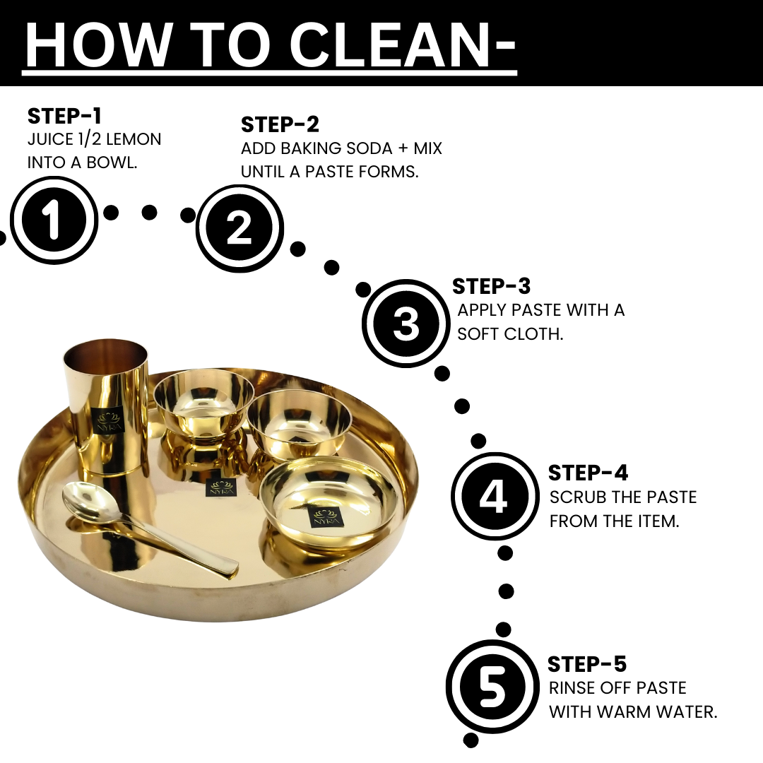 guide to clean Kansa utensils