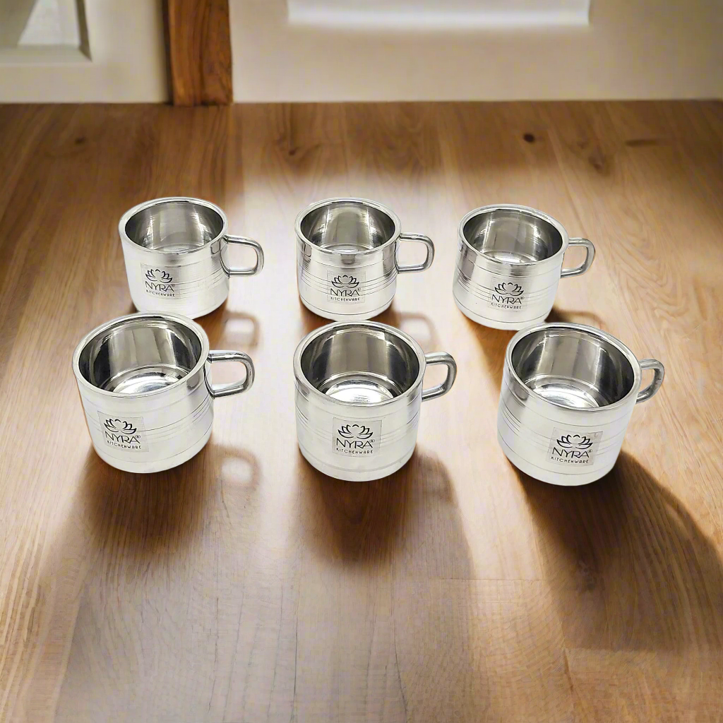 Stainless Steel Double-wall Mini/Piyali Tea Cup Set