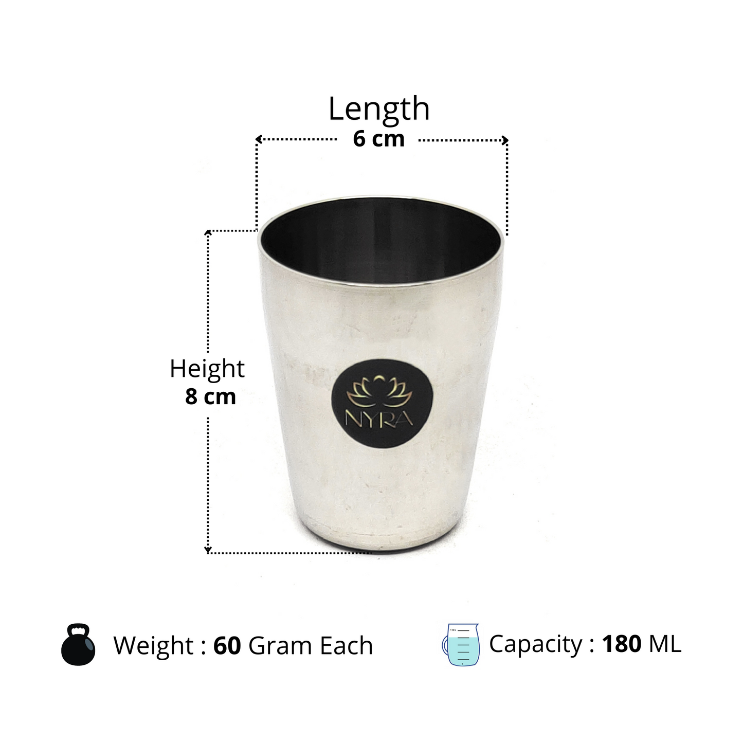 Stainless Steel Baby Glass Set - Durable Drinkware/Tumbler Set