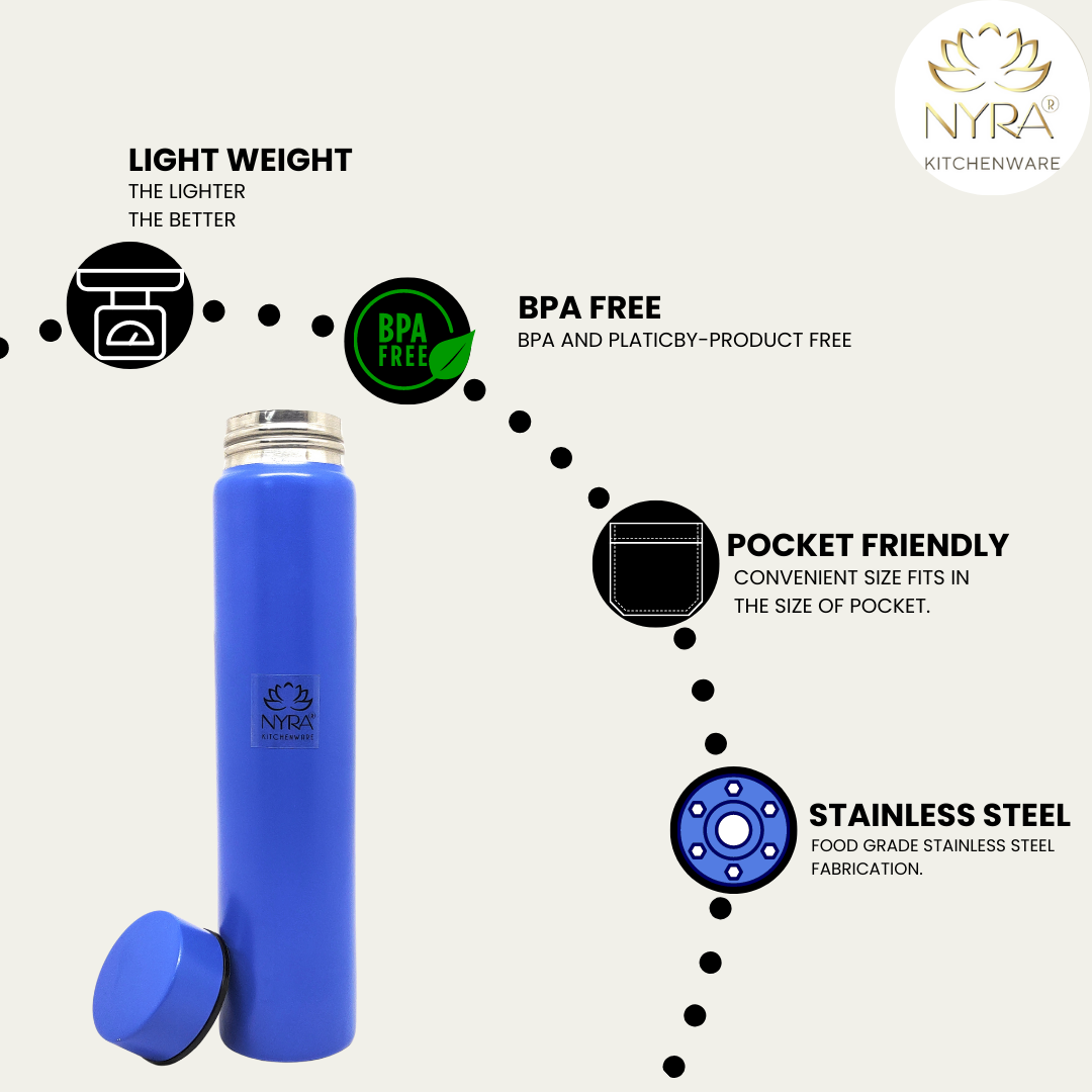 features of Stainless Steel Single Wall Pocket Water Bottle