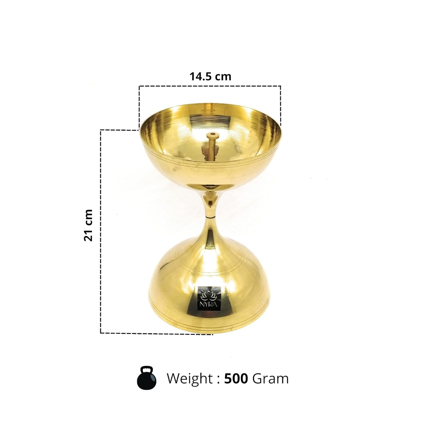 Pure Brass/Peetal Akhand Jyoti Diya