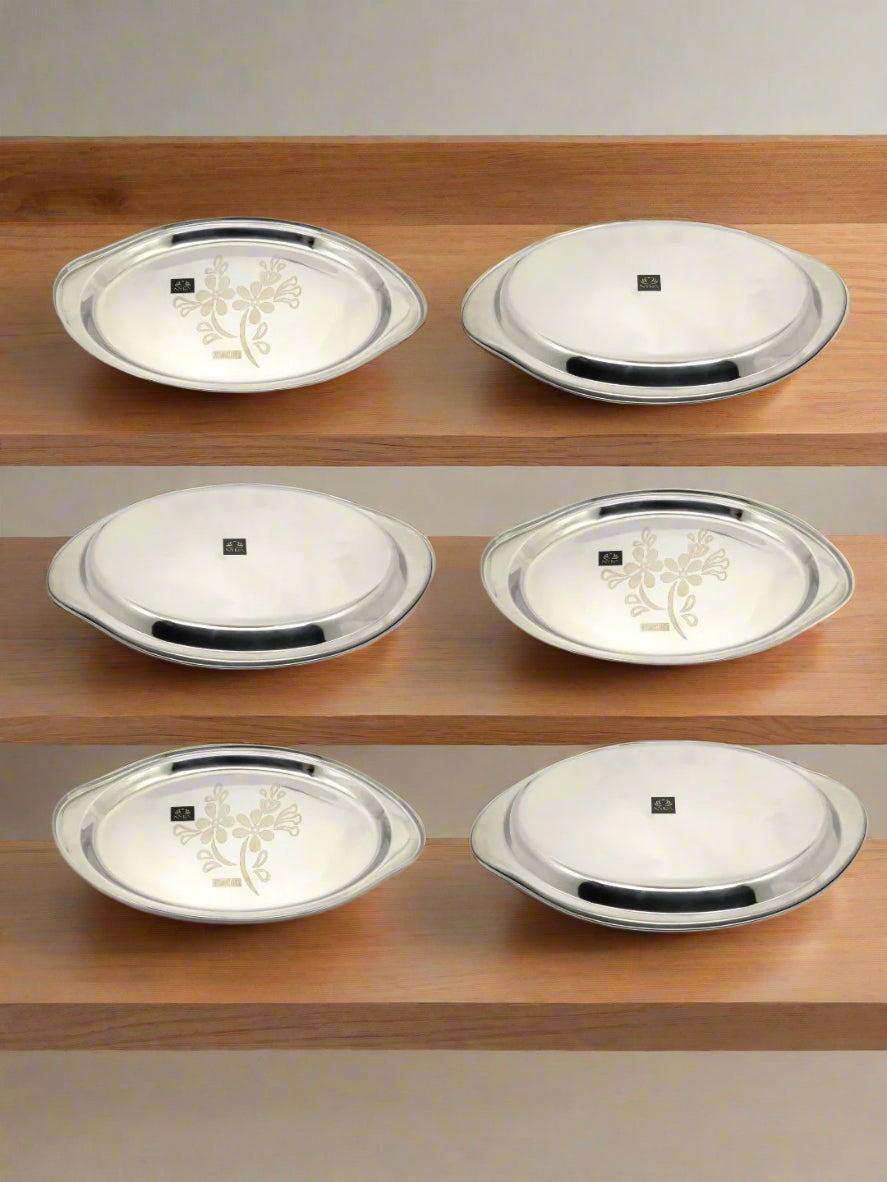 Stainless Steel Mango Shaped Serving Tray/Salver