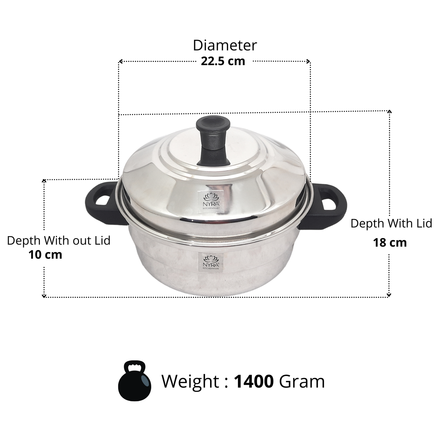 Stainless Steel 5-Plate Idli Cooker with 3-Tier Stackable Idli Plates and 2 Multi-Purpose Plates | Premium Steamer for Idli |