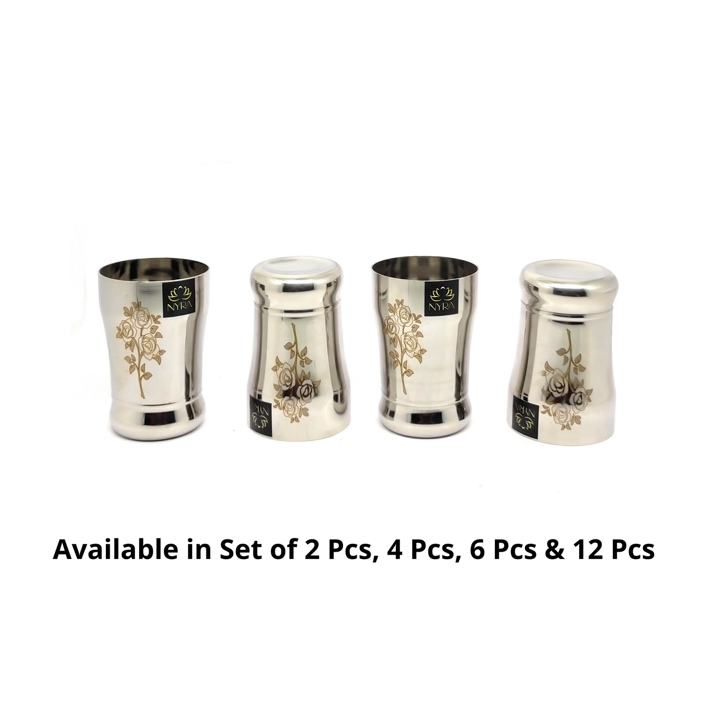 Stainless Steel Glass /Tumbler for Water 400 ML each