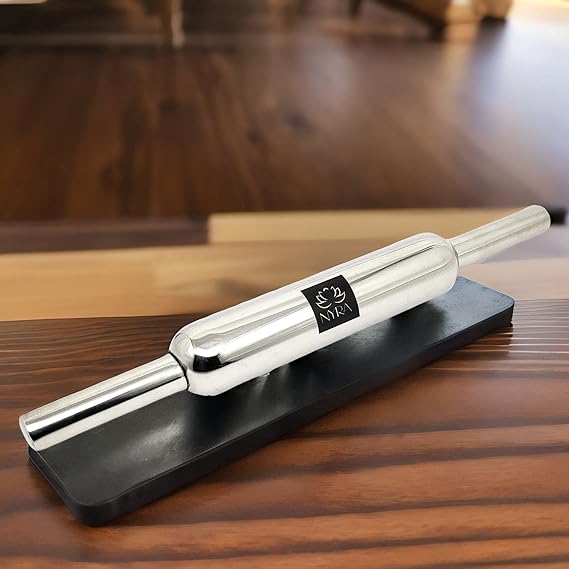 Stainless Steel Chapati Roller Pin - Durable Belan for Perfectly Rolled Chapatis