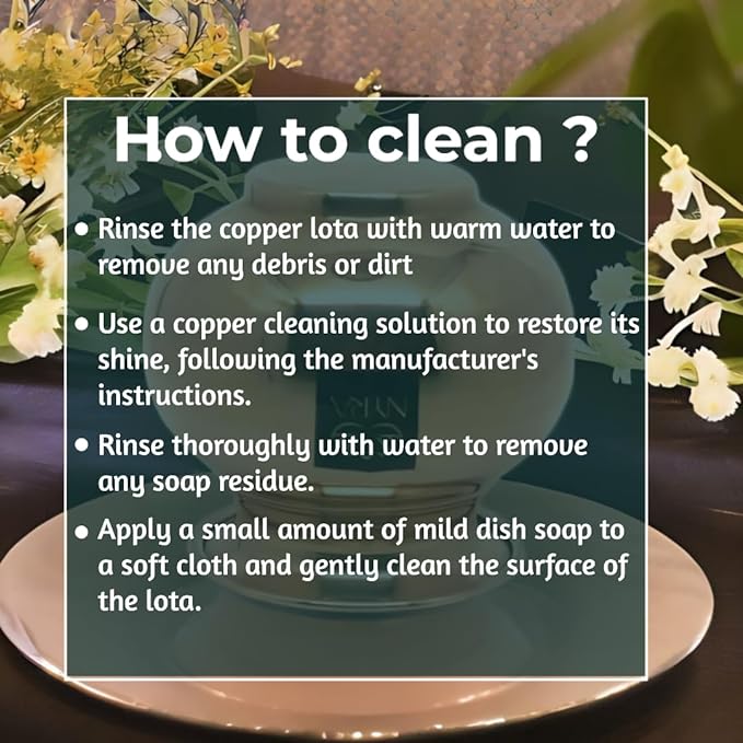 guide to clean copper Lota