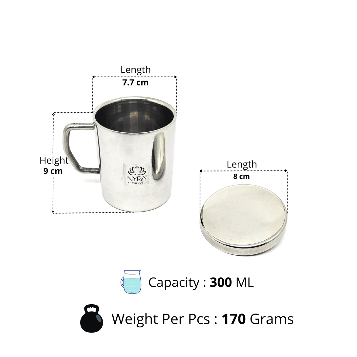 Stainless Steel Double Walled Insulated Cup with Lid