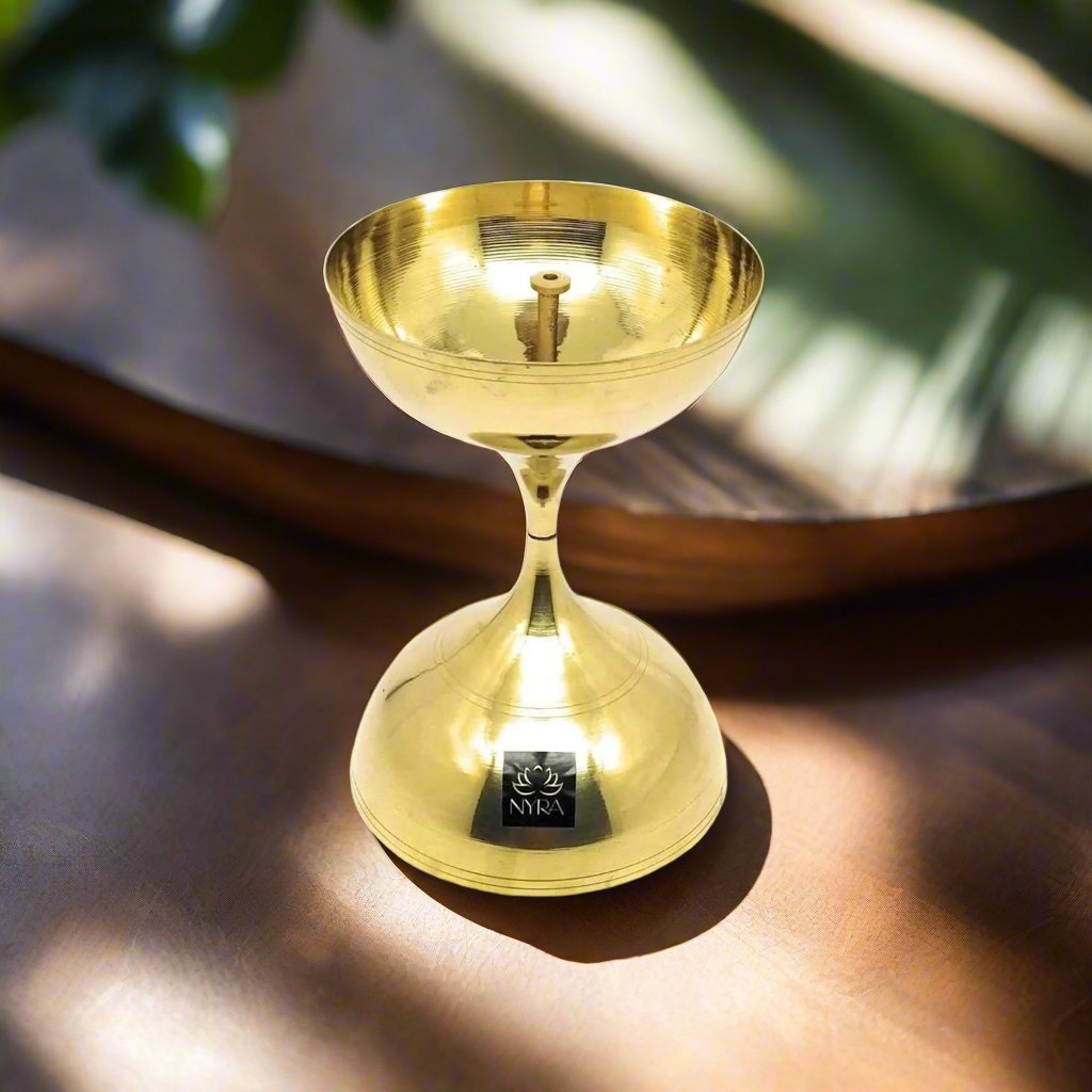 Pure Brass/Peetal Akhand Jyoti Diya