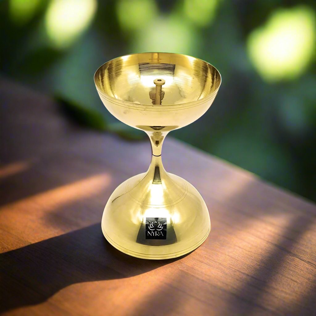 Pure Brass/Peetal Akhand Jyoti Diya