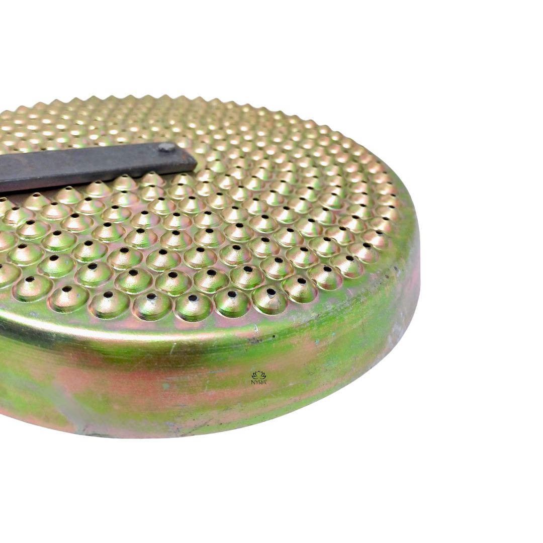 close view Stainless Steel Bondi Jhara/Strainer with Long Handle - for Deep Frying