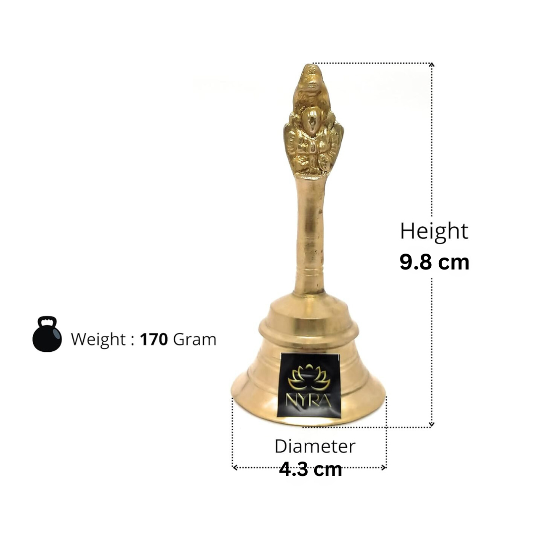 Pure Brass/Peetal Ghanti - Garuda Pooja Prayer Bell