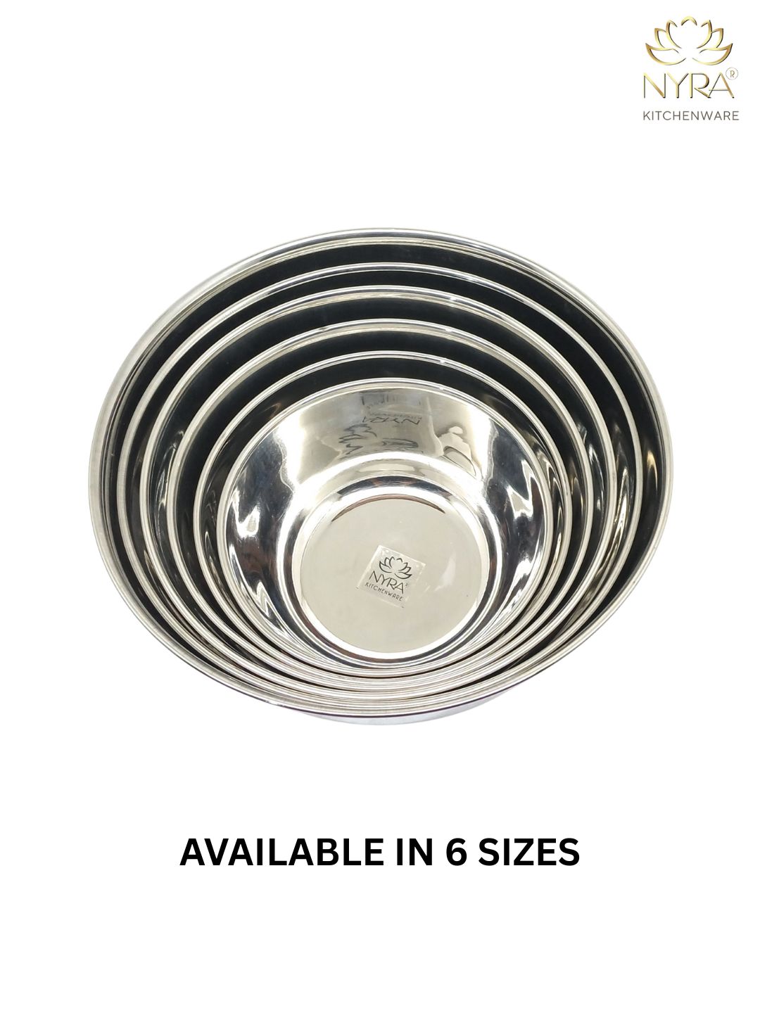 Stainless Steel Round Mixing & Serving Bowl | Heavy-Duty, Rust-Free, Mirror Finish Bowls