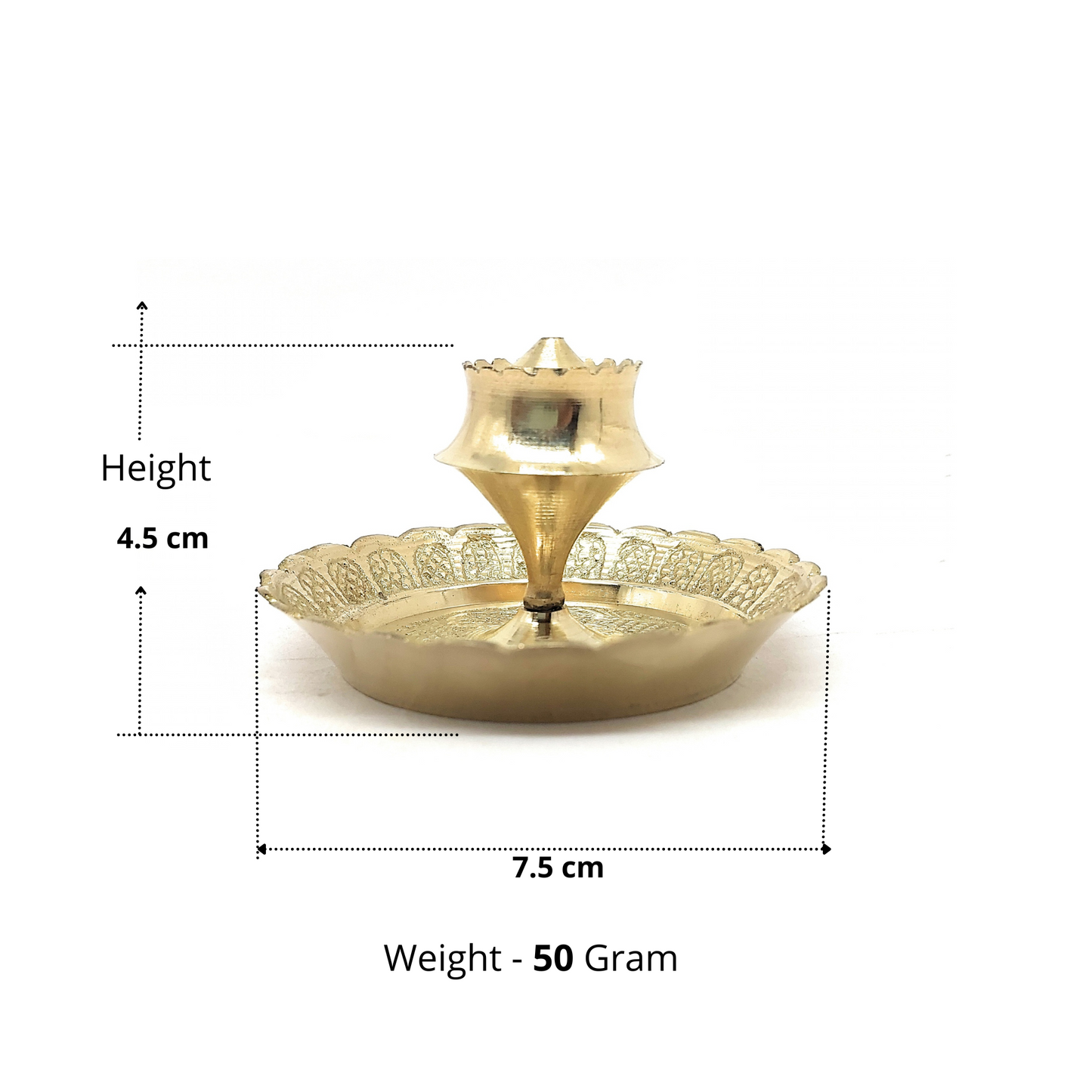 Brass Agarbatti/Incense Stand | Peetal Agarbatti Stick Holder for Pooja