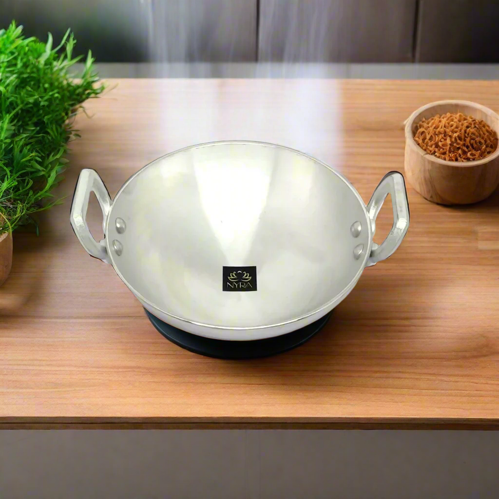 Aluminium Mini Kadhai/Wok | Multi-purpose Wok