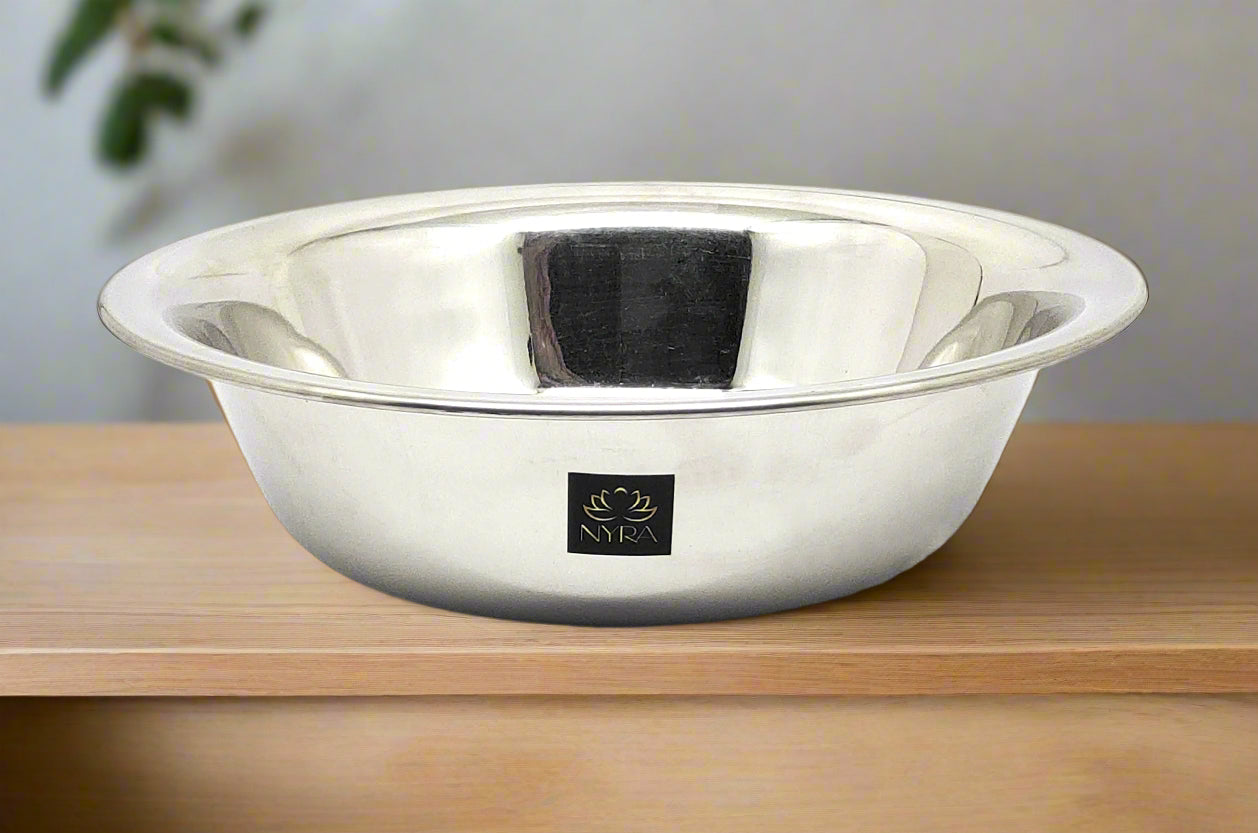 Stainless Steel Modern Plain Multipurpose Mixing Bowl