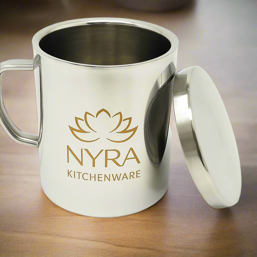 Stainless Steel Double Walled Insulated Cup with Lid