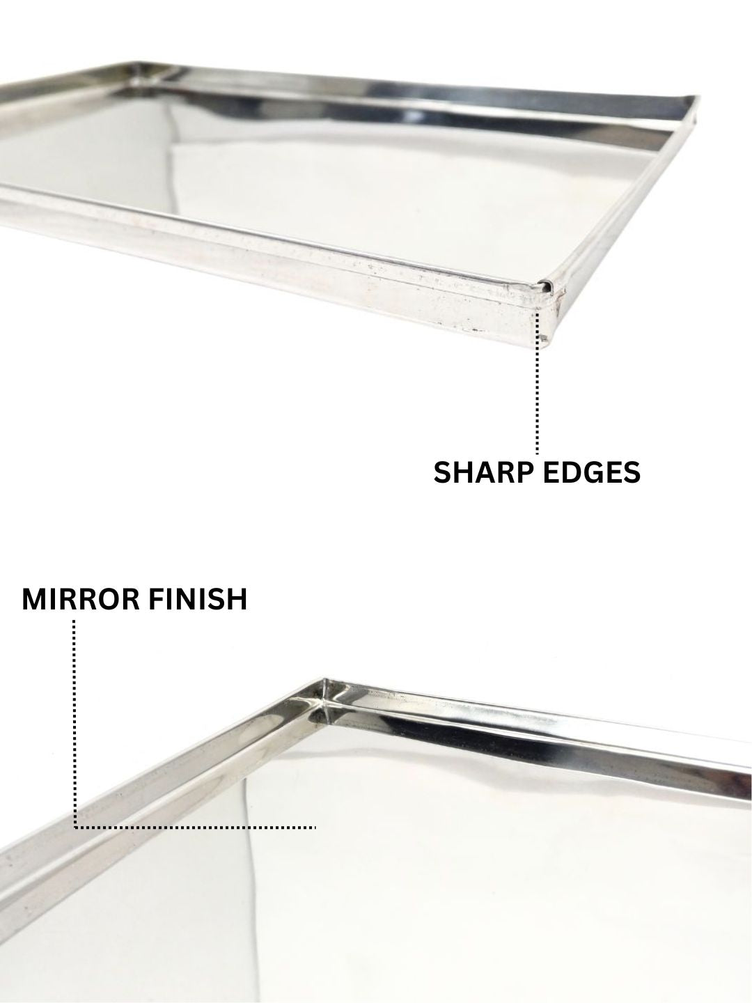 Features of Stainless Steel Storing & Serving Tray for Sweet & Snacks