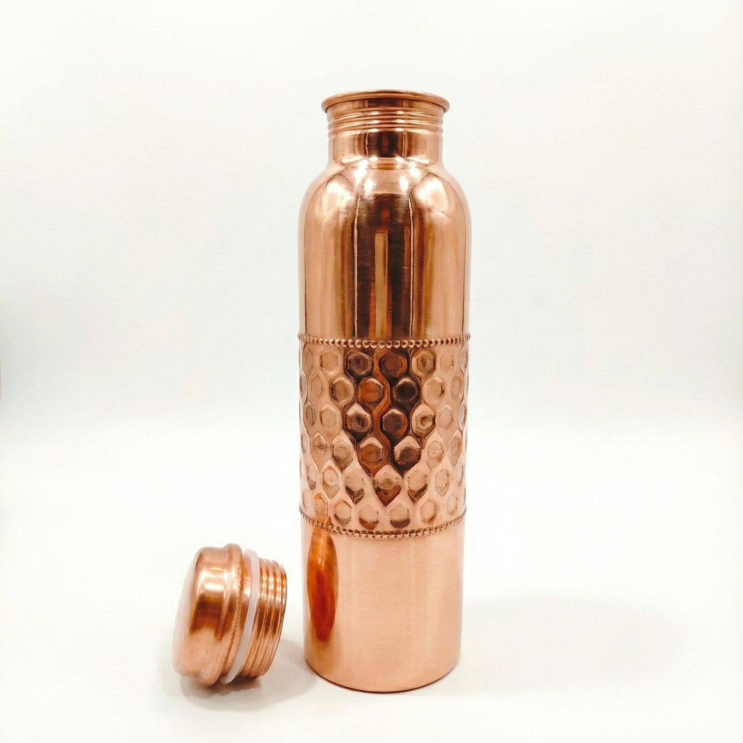 Pure Hammered Copper Water Bottle | Leak Proof, Eco-Friendly & Matte finish Tamba Drinkware