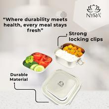 Stainless Steel Double Decker Lunch Box | Eco–Friendly Food Compartment Lunch Box