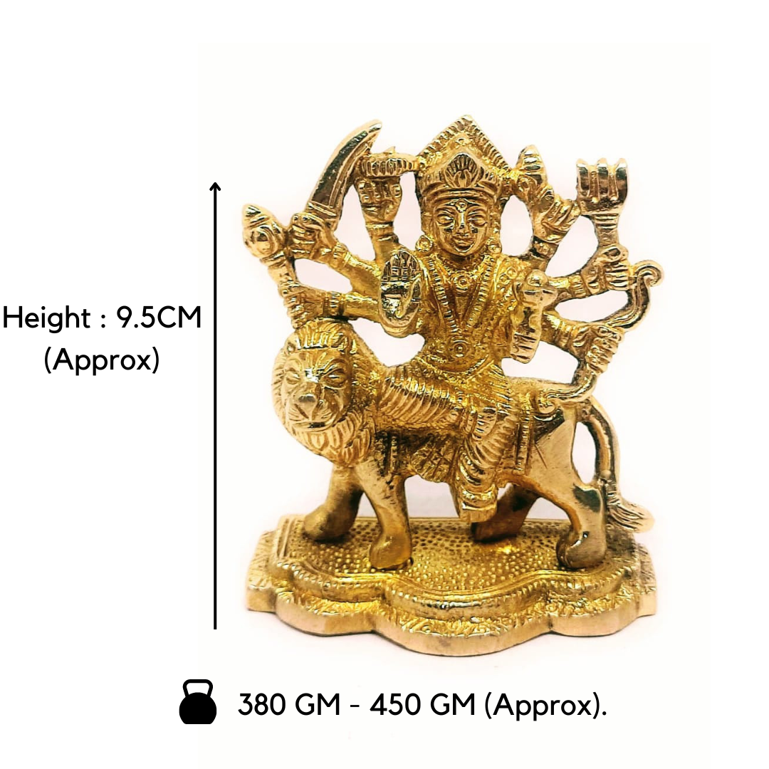 Brass Goddess Durga Maa Idol | Peetal Durga/Ambe Maa Statue